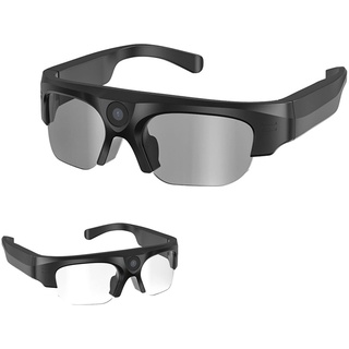 1 Stück 4K-Kamera-Sonnenbrille, 2K-Video-Sonnenbrille, Bluetooth-Headset-Brille, wasserdichte IPX6-Sport-Action-Kamera mit klarer Linse, Streaming von Videos und Fotos von der Brille auf das Telefon