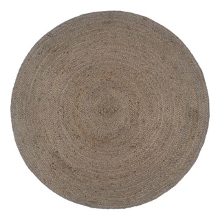 Teppich Handgefertigt Jute Rund 180 cm Grau, furnicato, Runde grau