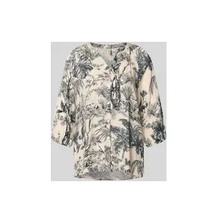 Relaxed Fit Bluse aus Viskose Modell 'CARLI', Marine, S