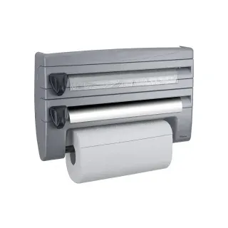 Metaltex Roll`n Roll Küchenrollenspender, silber 254410 039 , Maße: 39 x 10 x 25 cm