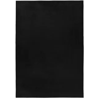 Ayyildiz Pouffy Hochflorteppich 200 x 290 cm Schwarz