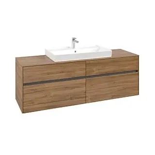 Waschbeckenunterschrank 160 x 55 cm Kansas Oak