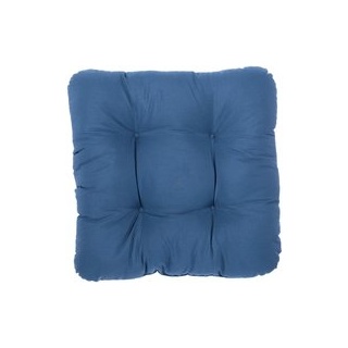 POCOline Sitzkissen blau Polyester B/H/L: ca. 38x6x38 cm - blau