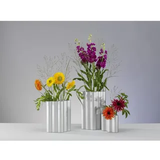 Vasen Vitra, Metallisch, für Wohnzimmer, Aluminium - 19.5 - 31
