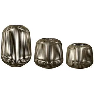 blomus Windlicht -LITO- 3er Set Laterne, Windlicht, Kerzenhalter (SET, 3 St., SIZE S,M,L), pulverbeschichtete Stahlstreben braun