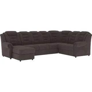 Home Affaire Wohnlandschaft Polyester U-Form 3-Sitzer Braun