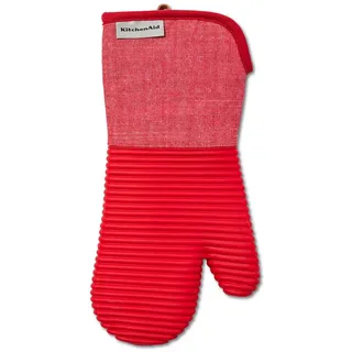 KitchenAid KOM024510LKG Silikon-Ofenhandschuh, Empirerot, 36 cm Länge, hitzebeständig bis 260 °C