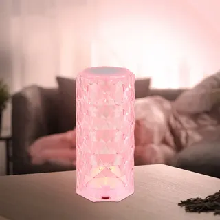 Tischleuchte Nachttischlampe Tischlampe Kristall dimmbar Farbwechsel Touch LED