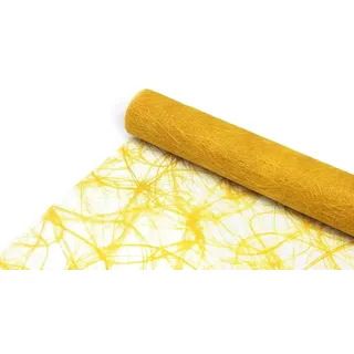 S.I. ZWARTZ BV Tischläufer SIZOWEB® Vlies Dekorolle Tischläufer Tischband 30cm/5m gelb
