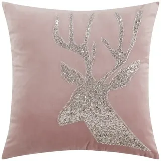 Kissen  Hirsch ¦ rosa/pink ¦ Maße (cm): B: 45