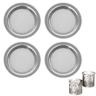 4 Stück Räuchersieb Edelstahl 304, Räucherstövchen Sieb 10cm Feinmaschiges Sieb hitzebeständig bis 300°C,Rrostfrei & geruchsneutral Rostfrei Sieb für Räucherstövchen Duftlampen Aromatherapie Zuhause