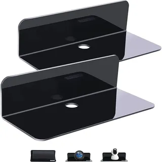 OAPRIRE Schwebende Wandregale aus Acryl, 2er-Set, beschädigungsfrei