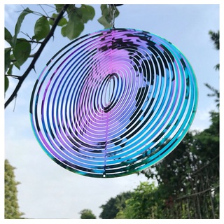 AFAZ New Trading UG Windspiel 15 cm Bunte Kreise Windspiel Spirale, Gartendeko zum Hängen (1 St)