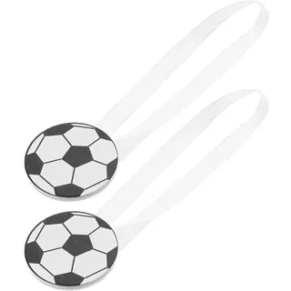 Csparkv 2 Stück Cartoon-vorhangschlaufe Fußball Kinder Vintage Vorhangbindeseil Vorhanghalter Kinder Polyester Büro Kein Bohren Statue