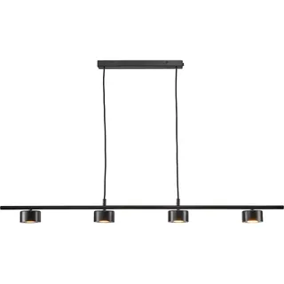 Nordlux Clyde 4-flg. 115 cm rund schwarz