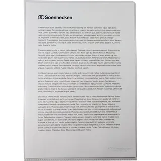 SOENNECKEN Sichthülle 1510 DIN A4 PP transparent 10 St./Pack.