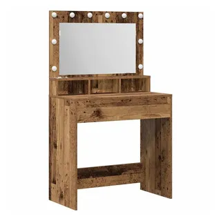 vidaXL Schminktisch mit LED-Leuchten Vintage-Stil 79x41x135 cm