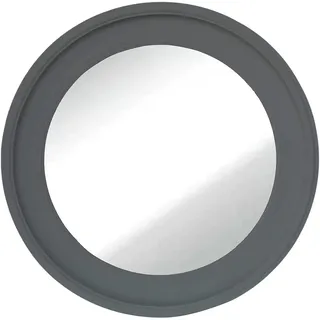 dasmöbelwerk Wandspiegel Schlicht Ø60 cm Grau