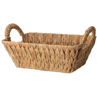 Home & styling collection Brotkasten Brotkorb, geflochten, aus Wasserhyazinthe, mit Griffen, Seegras, (einzeln, einzeln) braun 20 cm x 11 cm
