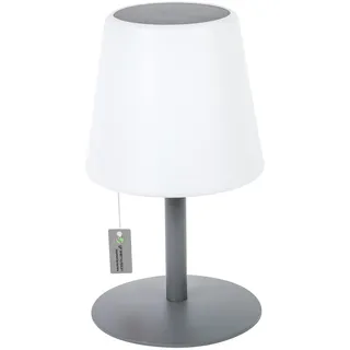 Greemotion Dekoleuchte Metall Ø 15 cm H 25 cm dimmbar grau
