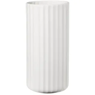 ASA Vase weiß mit Rillenstruktur Yoko 24 cm