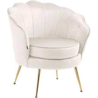 CLP Polsterstuhl Rosita Samt beige