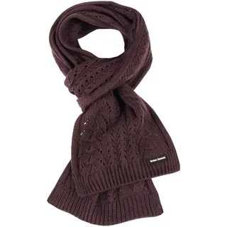 Bestlivings Strickschal, (1-St), Damenschal Grobstrick, Strickschal in 2 Größen mit Zopfmuster lila 20 cm x 195 cm