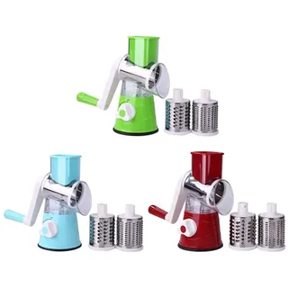 Käsehobel Rotary Cheese Grater Elektrische Reibe mit 2 austauschbaren Edelstahl Automatische Käsereibe für Küche Home Gadgets