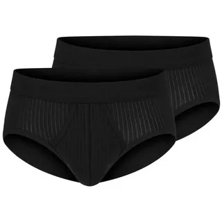 SCHIESSER Slip Authentic schwarz M 2er Pack