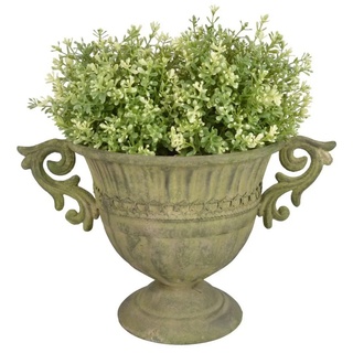 esschert design Bodenvase, Metal Grün Vase rund Größe S grün