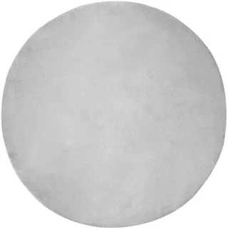 vidaXL Olite Fellteppich Ø 200 cm Grau