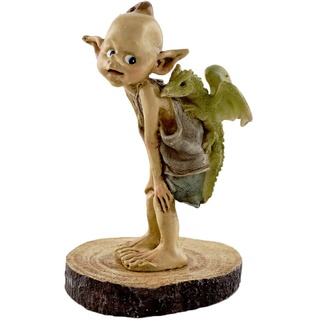 Top Collection Miniatur Feengarten und Terrarium Statue Garden Pixie Elfe mit Baby-Drache