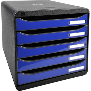 Exacompta 3097203D Büro-Schubladenschrank Schwarz