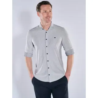 engbers Herren Hemd gemustert Blau slim fit gestreift Haifisch - XL