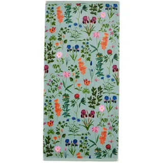 ESSENZA Handtuch Marigold Surf Green, 50x100 cm - 100% Bio-Baumwolle - Blumen