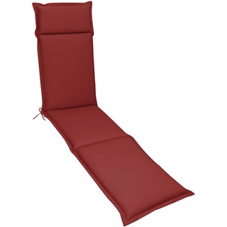 Deckchair-Auflage Unica 190 x 50 cm Stoff Rot
