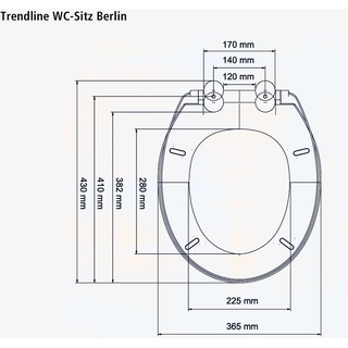 TrendLine WC-Sitz Berlin weiß