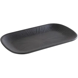APS Tablett Nero GN 1/4 schwarz länglich 26,5 cm, 1 St.