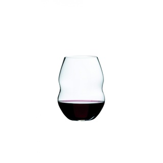 Riedel Swirl Rotwein, Rotweinglas, Weinglas, hochwertiges Glas, 580 ml, 2er Set, 0450/30