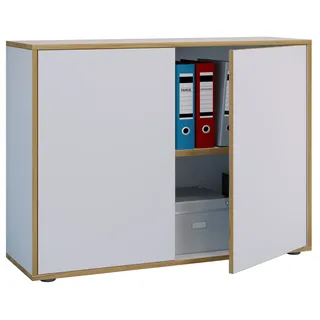 VCM Salia Aktenschrank 100 x 74 x 33 cm weiß