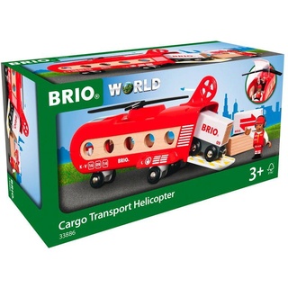 BRIO® Spielzeugeisenbahn-Lokomotive Brio World Hubschrauber Transporthubschrauber 8 Teile 33886