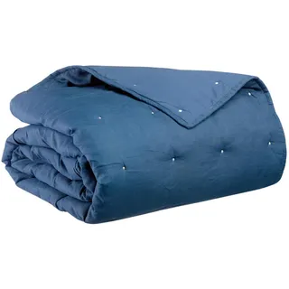 Vivaraise Tagesdecke, Dunkelblau, Textil, 240x260 cm, Schlaftextilien, Bettwäsche, Tagesdecken