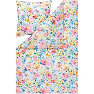 Estella Mako-Satin Bettwäsche Alanis Multicolor 1 Bettbezug 135 x 200 cm + 1 Kissenbezug 80 x 80 cm