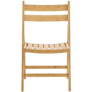[en.casa] Klappstuhl Gran Bambus braun 2er Set