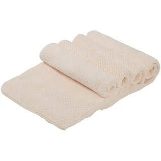 OTTO home Handtücher Parris, diverse Größen, ideal als Sporthandtuch, Reisehandtuch, Microfaser (4-St), sehr leicht, kompakt, schnelltrocknend, Mikrofaser, mit Waffelmuster beige 100 cm x 50 cm
