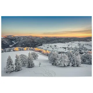 artboxONE Poster 30x20 cm Natur Winter im Schwarzwald hochwertiger Design Kunstdruck - Bild Winter Aussicht Berge