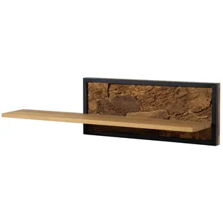 MASSIVMOEBEL24.DE Wandregal 113 x 23 x 28 cm Beige
