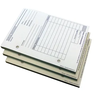 1x Block Rechnung/Quittung - Quittungsblock - 3 x 30 Blatt DIN A6 hoch - gelocht - SD -durchschreibend (22503)