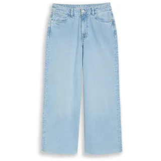 Tom Tailor DENIM Damen TTMIJA CULOTTE Jeans, blau, Uni, Gr. XL