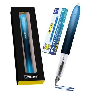 Online Schreibgeräte ONLINE® magiXX Deep Ocean Patronenfüller blau M (mittel), 1 Set